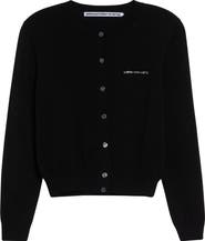 Alexander Wang Hotfix Logo Shrunken Cardigan