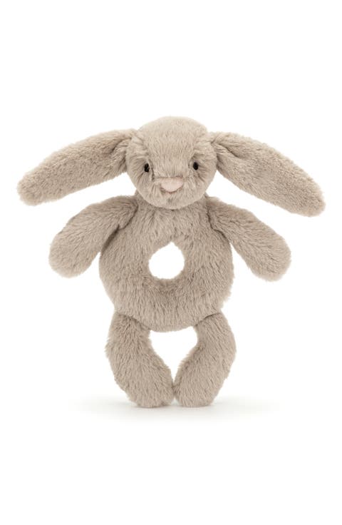 Bashful Bunny 7-Inch Ring Rattle