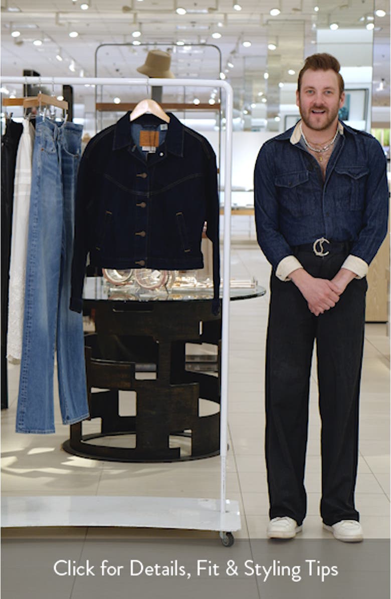 Shrunken '90s Western Denim Trucker Jacket, sales video thumbnail