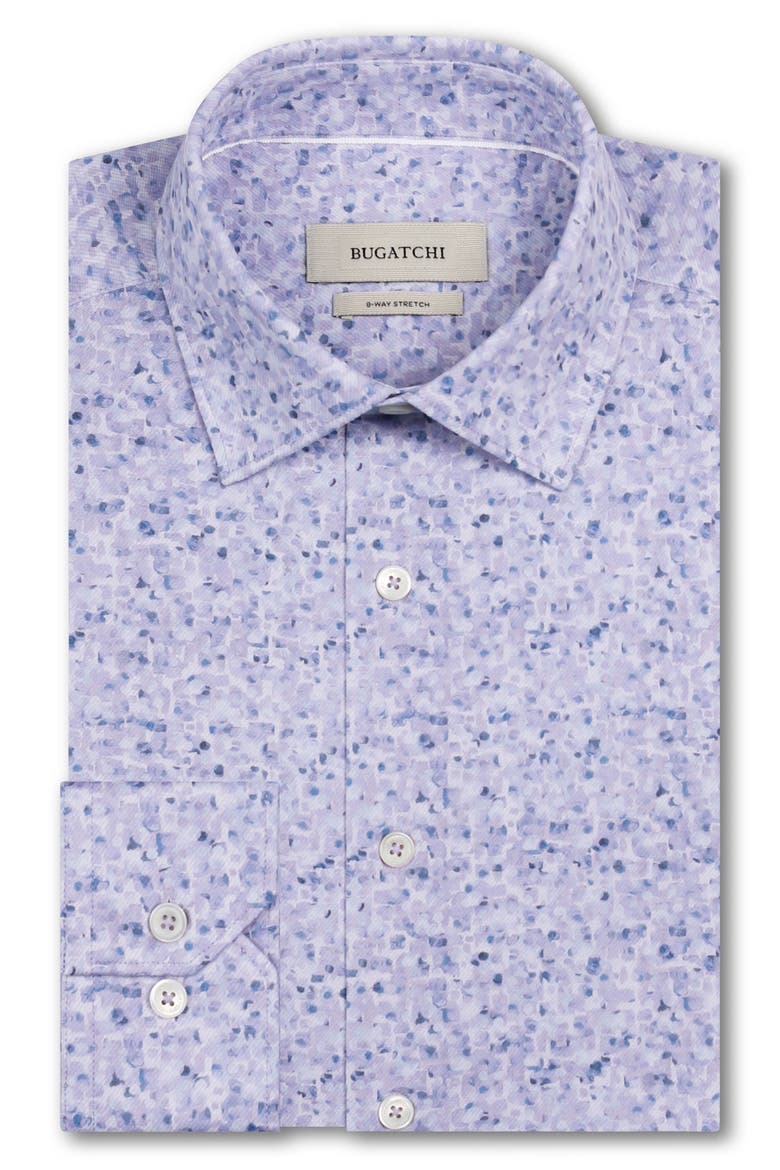 James OoohCotton® Abstract Print Twill Button-Up Shirt, Alternate, color, LILAC