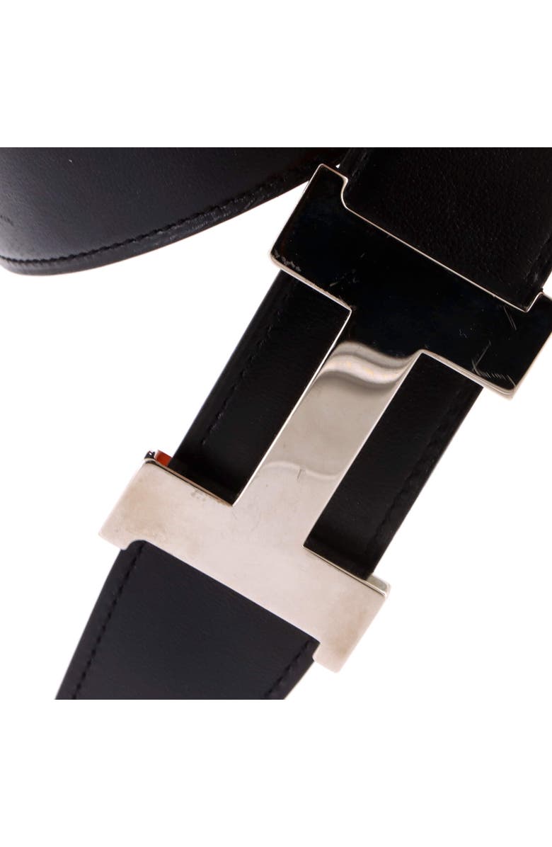 Pre-Owned Hermes Constance Reversible Belt Leather Wide, Alternate, color, Black