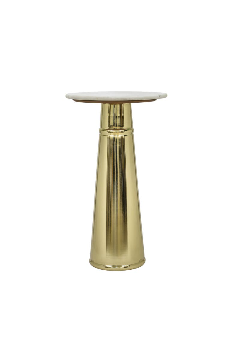 Expo Bazaar Side Table | Marble Top | Modern Design, Main, color, White