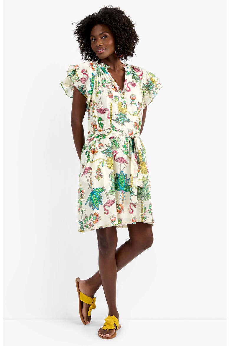 Zandy Flamingo Fizz Voile Dress, Alternate, color, Flamingo Fizz Voile