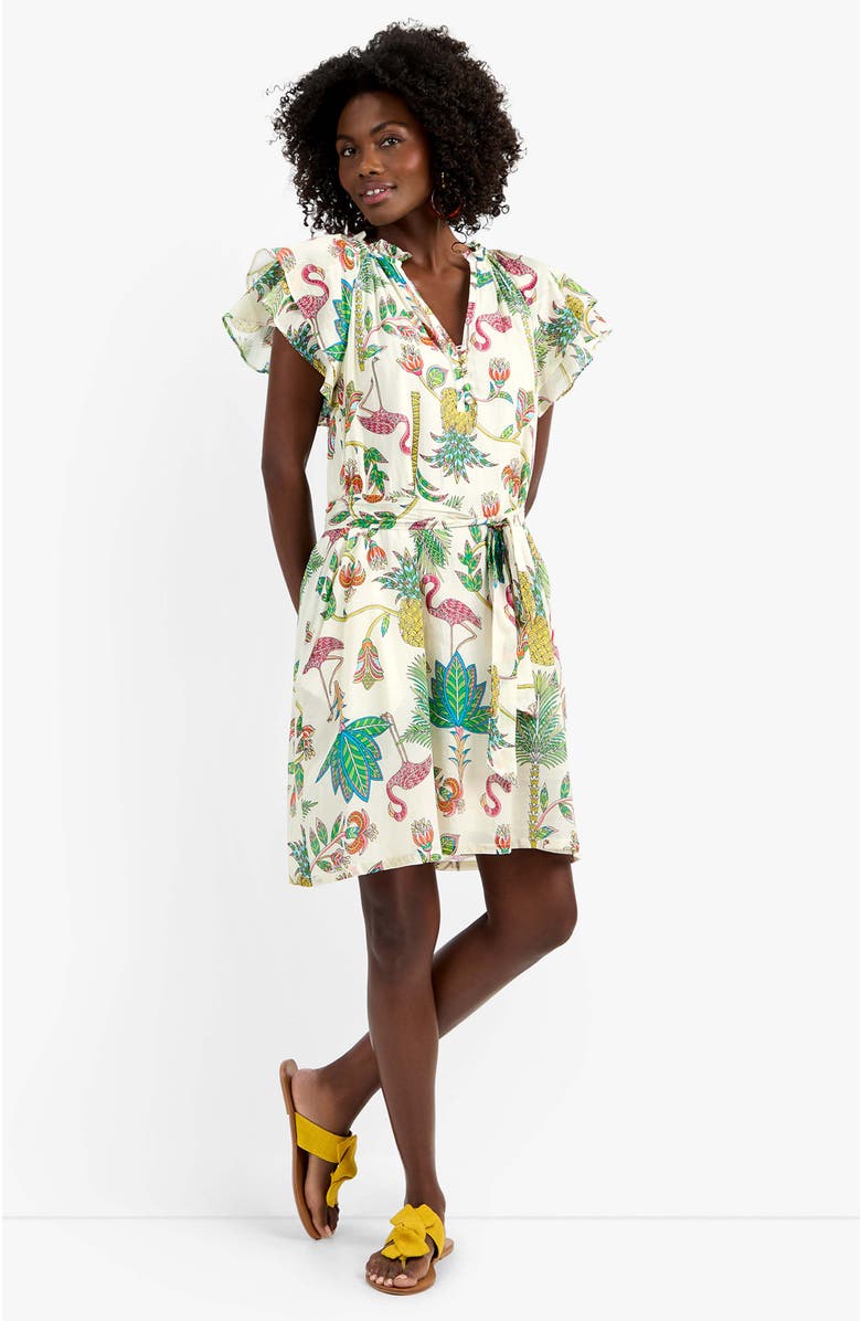 Trina Turk Zandy Flamingo Fizz Voile Dress, Alternate, color, Flamingo Fizz Voile