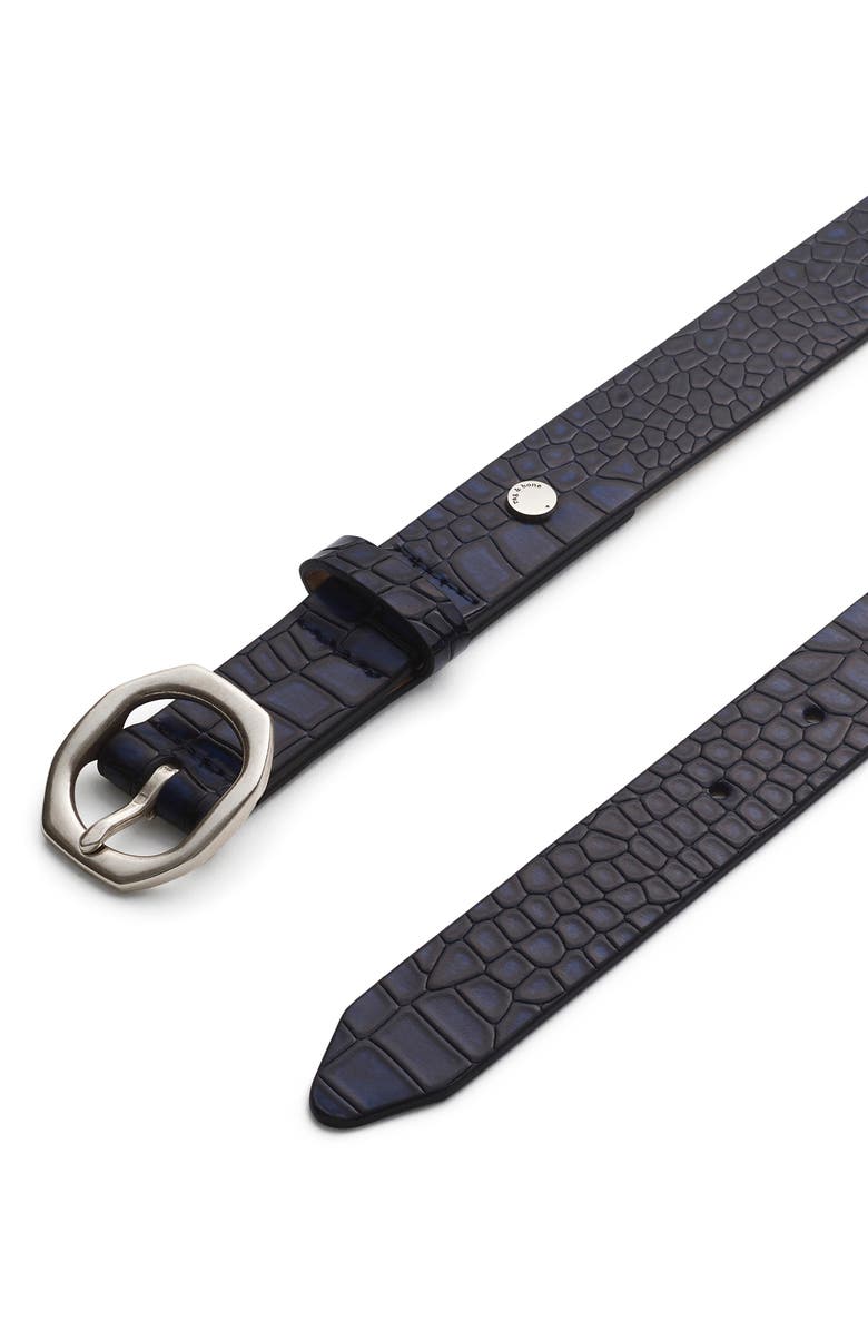 rag & bone Audrey Slim Leather Belt, Alternate, color,