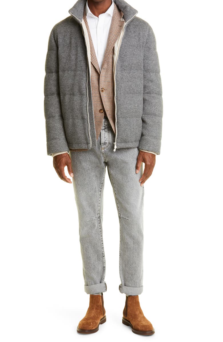 Brunello Cucinelli Long Sleeve Cotton Piqué Polo, Alternate, color, 