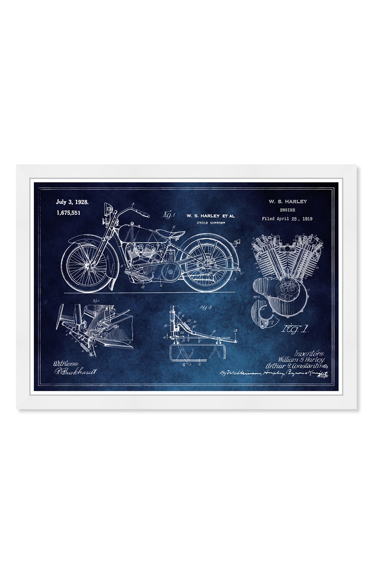 Wynwood Studio WYNWOOD Harley Engine Figure Wall Art