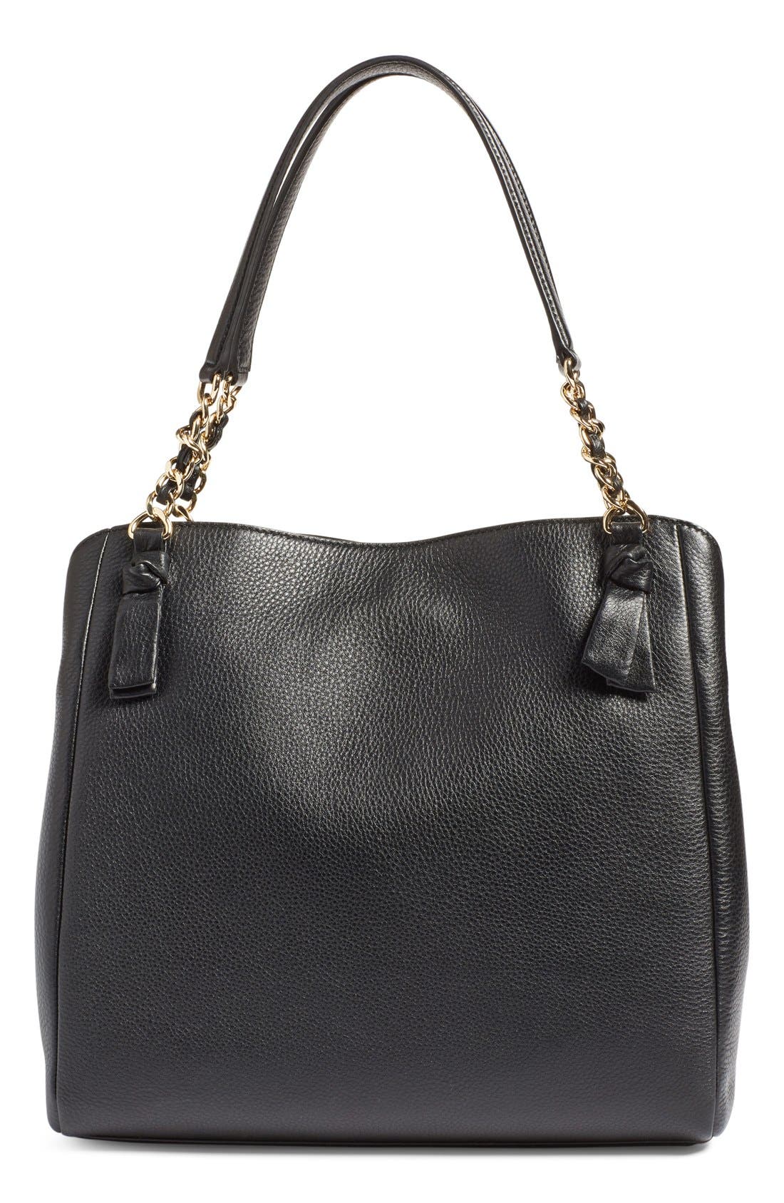 Tory Burch 'Harper' Leather Tote, Alternate, color, 