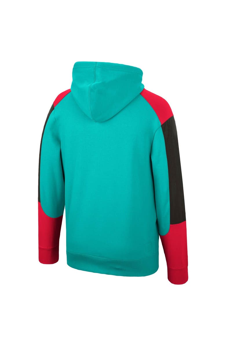 Mitchell & Ness Men's Mitchell & Ness Turquoise Vancouver Grizzlies Hardwood Classics Fusion Pullover Hoodie, Alternate, color,