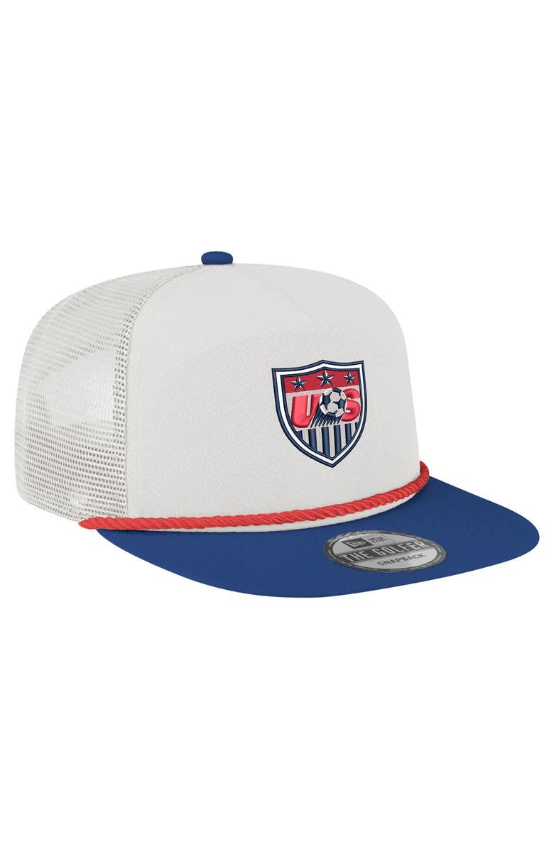 New Era Men's New Era  White USMNT 1995 Retro Golfer Adjustable Hat, Alternate, color, White