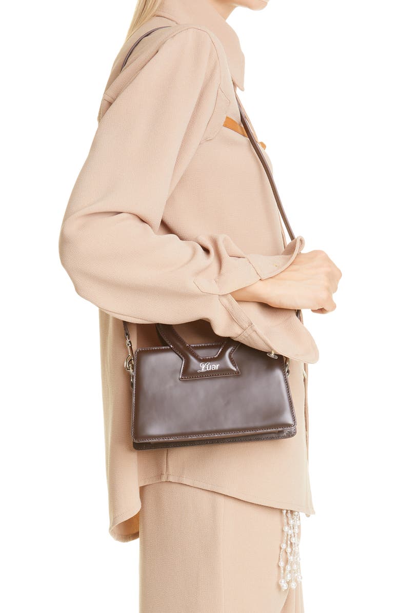 Luar Mini Ana Leather Top Handle Bag, Alternate, color,