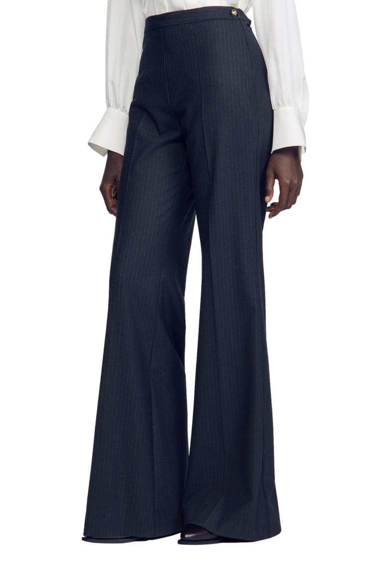Wool suit trousers, Alternate, color, Navy blue