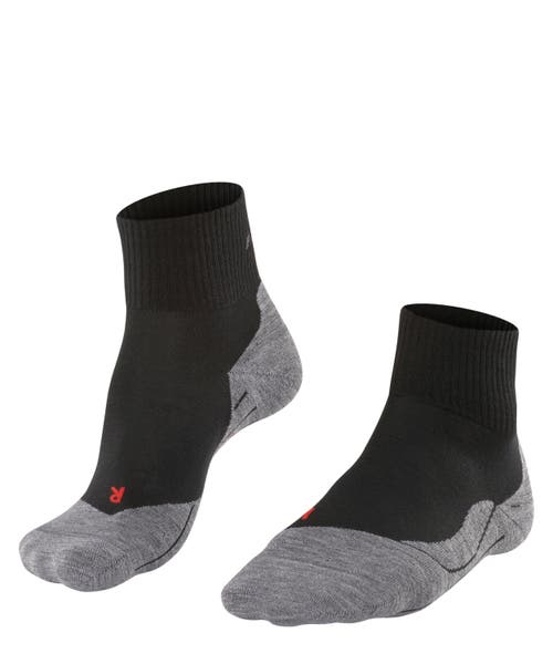 Falke Tk5 Wander Short Hiking Socks In Black