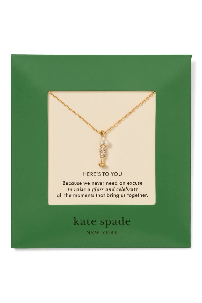 here's to you pendant necklace, Alternate, color, CREAM MULTI