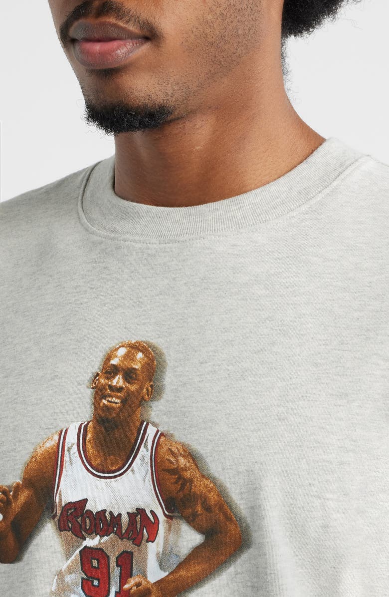 ID Supply Co Rodman Never Lost Hope Graphic T-Shirt, Alternate, color, Heather Grey