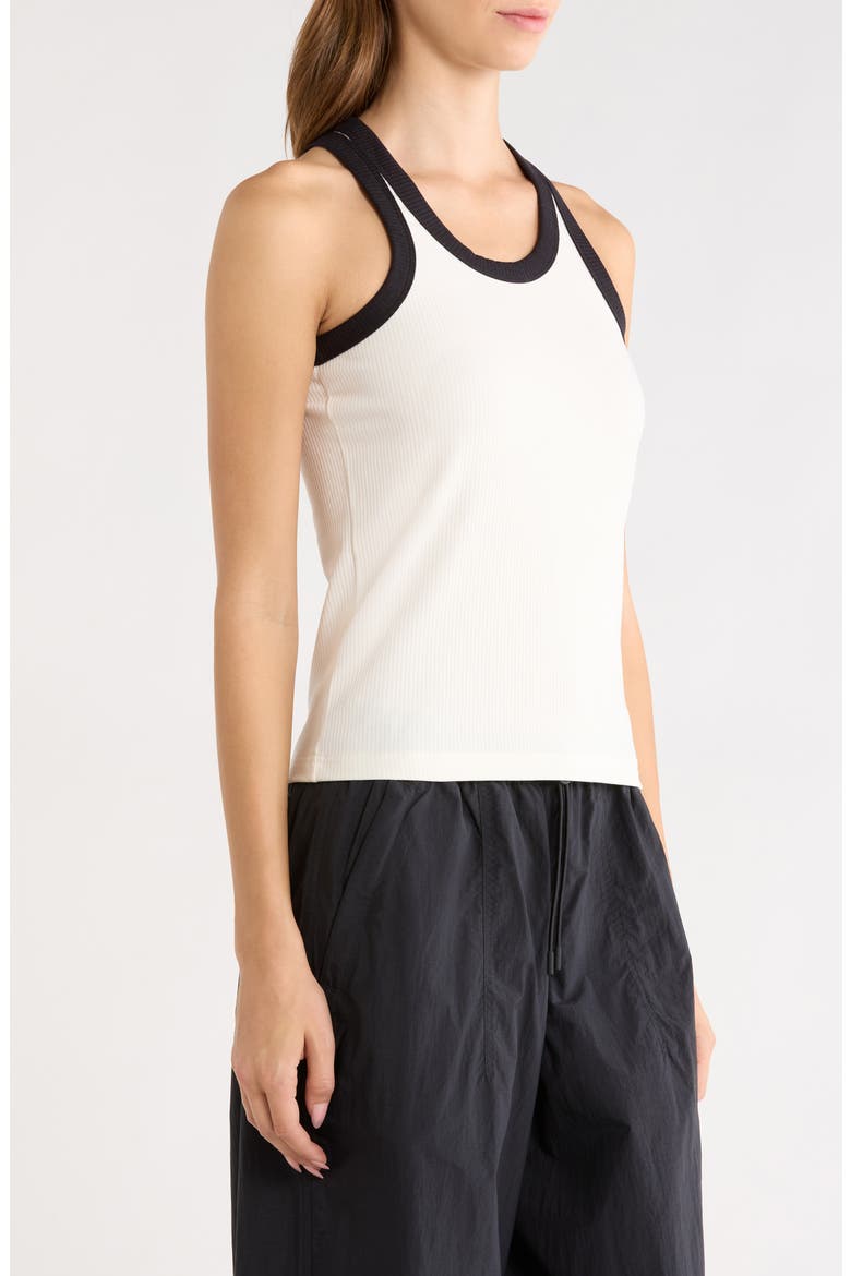 x Zendaya All-Day Ribbed Performance Tank, Alternate, color, IVORY/ BLACK