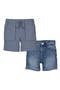 Kids' 2-Pack Twill & Denim Shorts