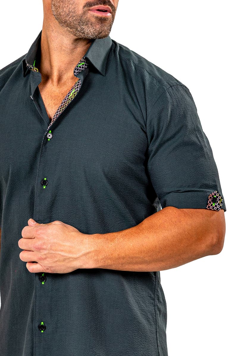 Maceoo Galileo Marthy Short Sleeve Button-Up Shirt, Alternate, color,