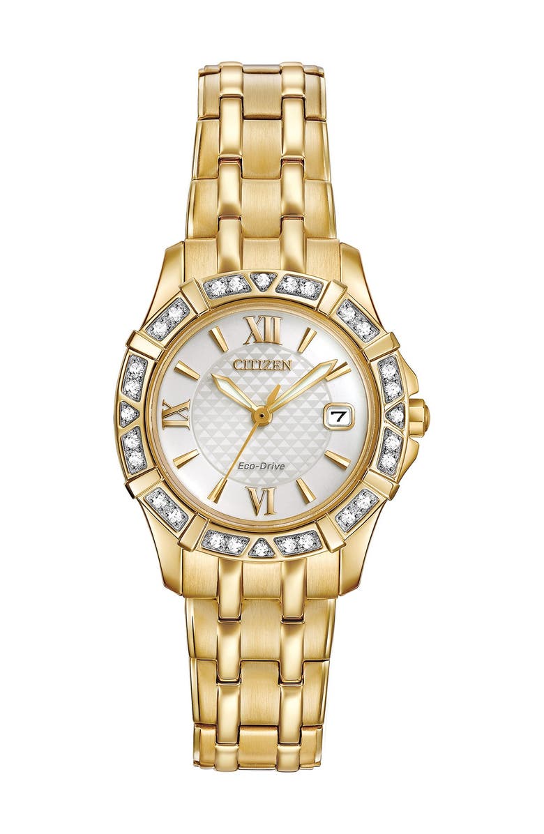 Citizen Women's Diamond Accented Eco Drive Watch, 26mm - 0.0053 ctw, Main, color,