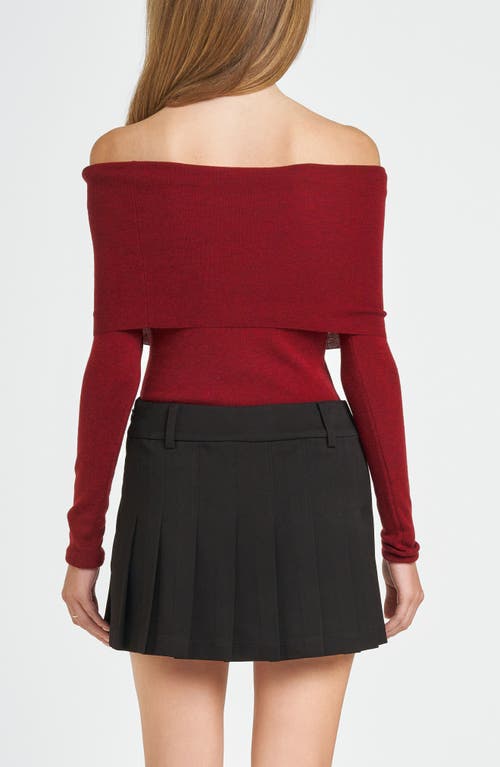 Wayf Sonia Off The Shoulder Rib Sweater