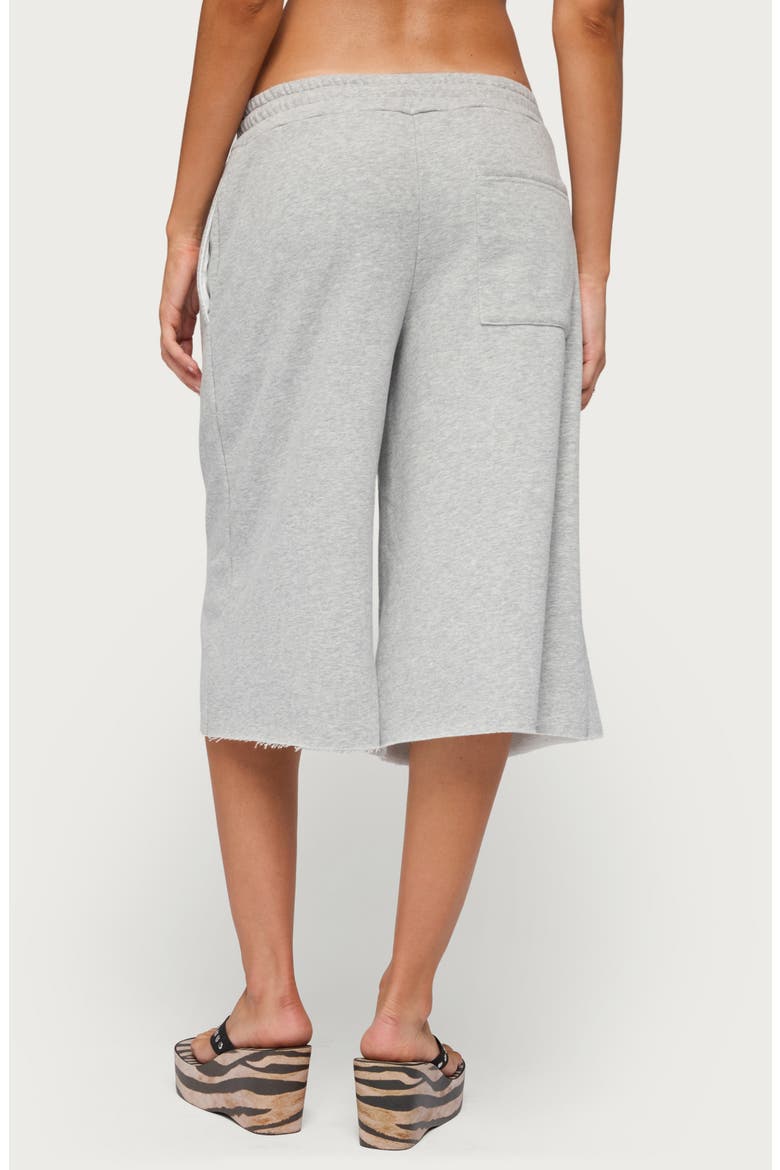 Amika Oversized Bermuda Shorts, Alternate, color, GRAY-MELANGE