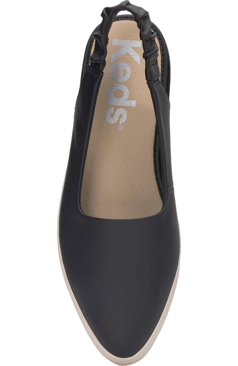 Keds<sup>®</sup> Pointed Toe Slingback Sneaker, Alternate, color, Black