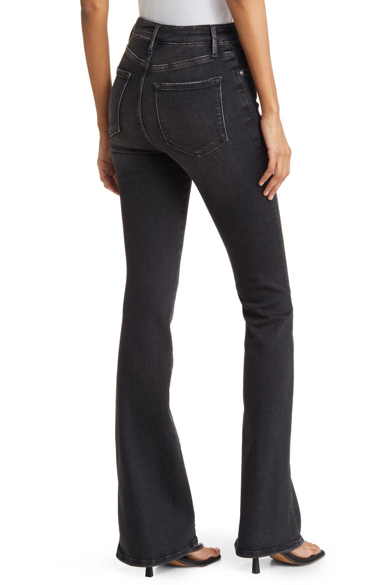 Le One High Waist Flare Jeans, Alternate, color, LARCHWOOD