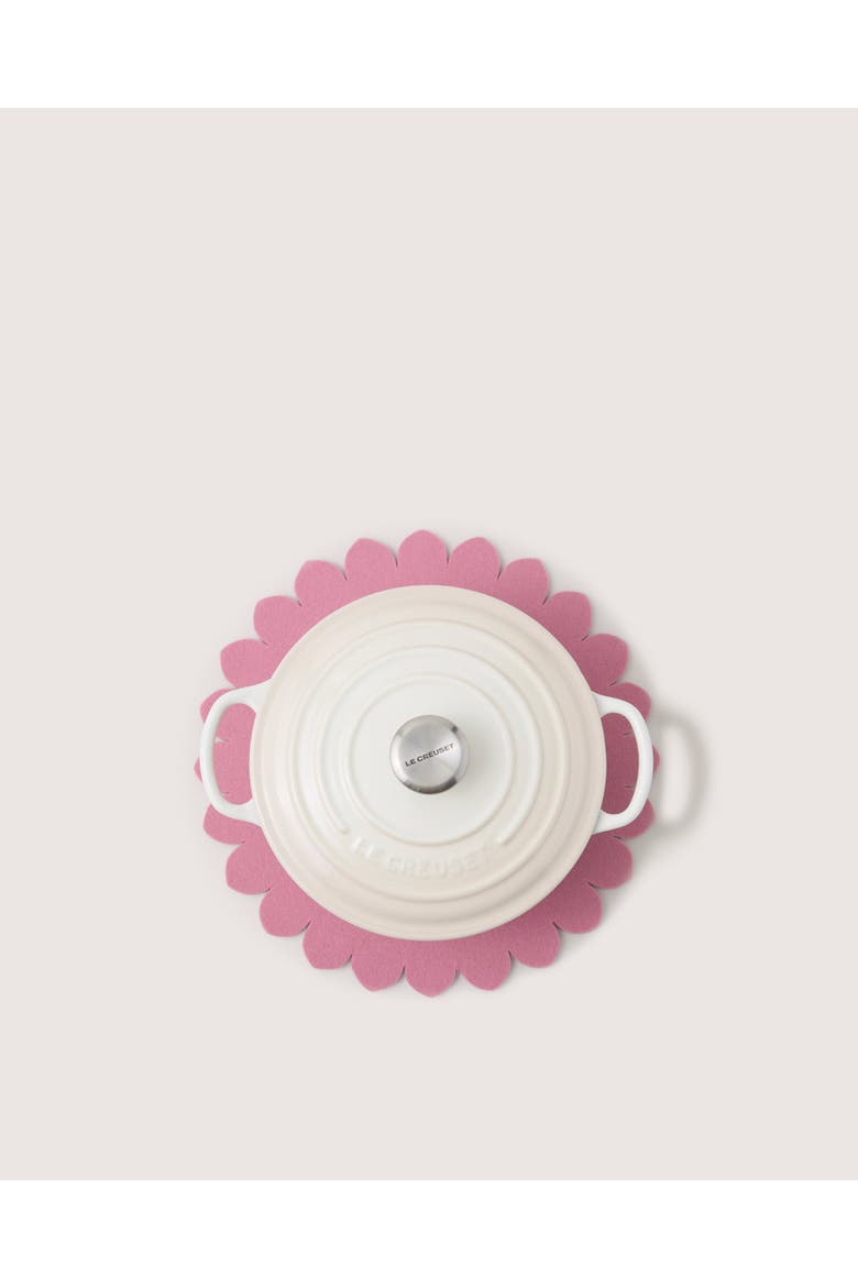 Crest Merino Wool 12" Trivet, Main, color, Mauve