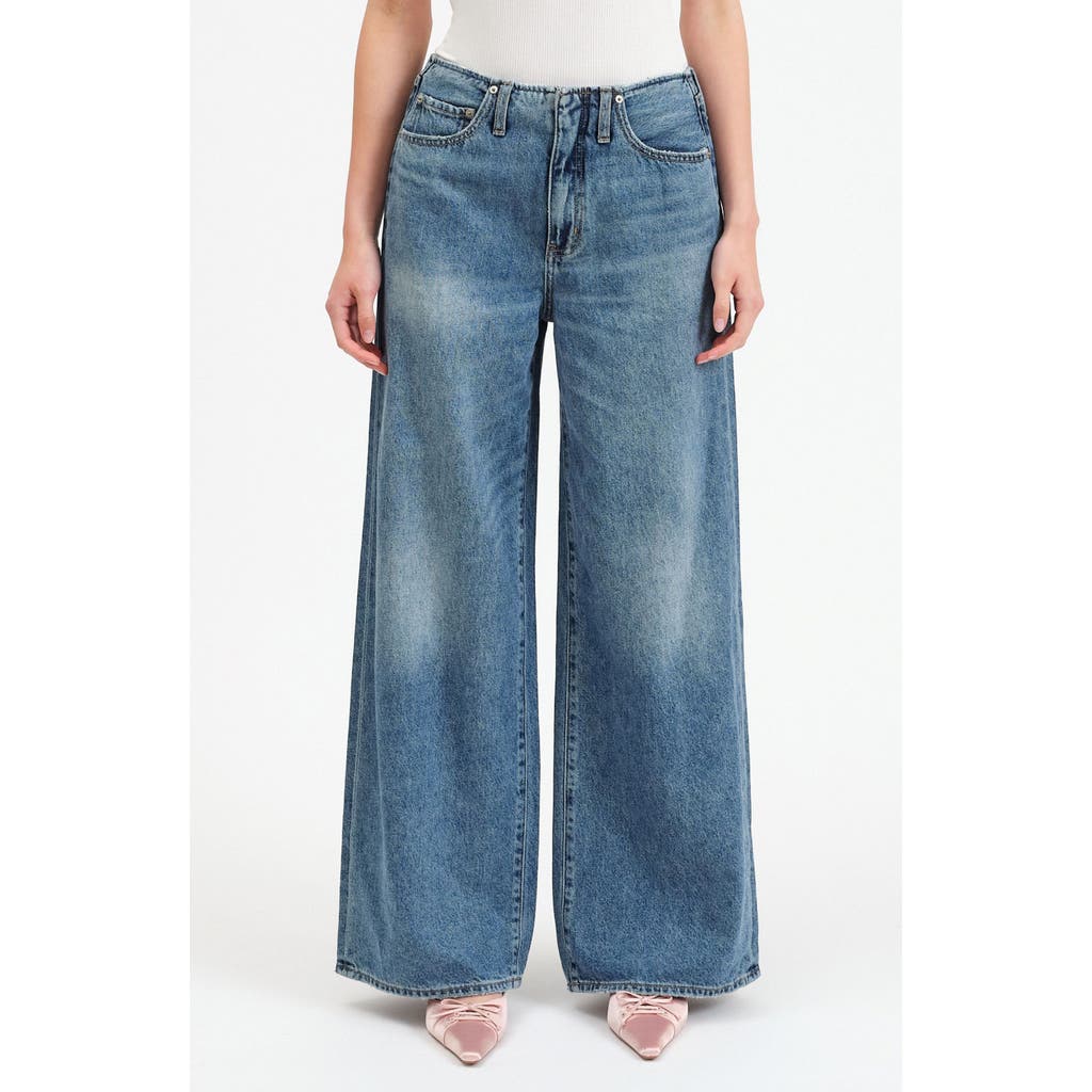 DAZE DAZE THE KICKBACK HIGH WAIST WIDE LEG JEANS