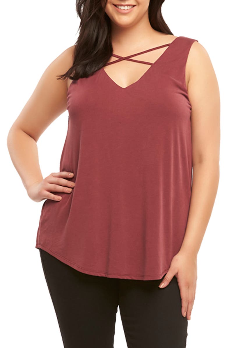Tart Celestia Stretch Tank, Main, color, Tawny Port