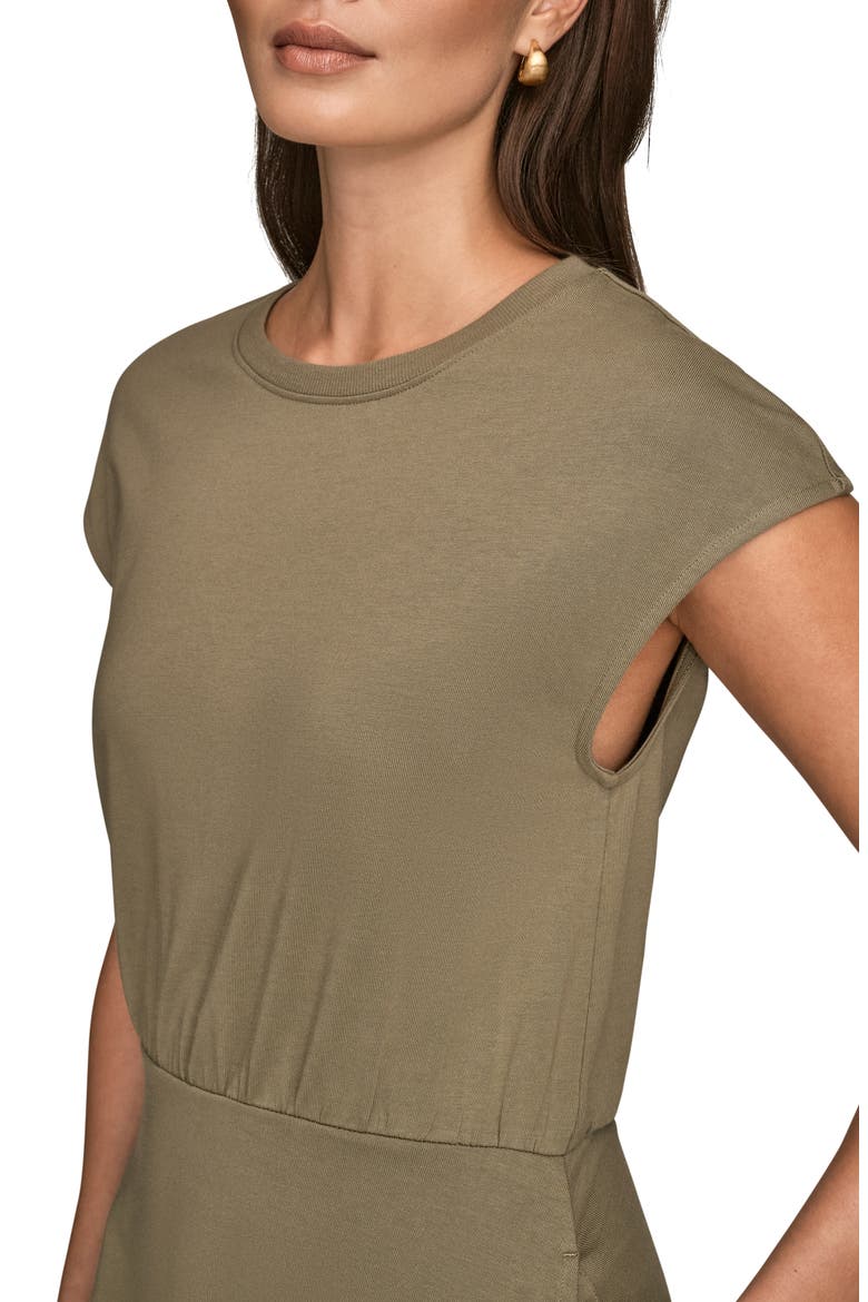 Cap Sleeve Maxi Dress, Alternate, color, KHAKI GREEN
