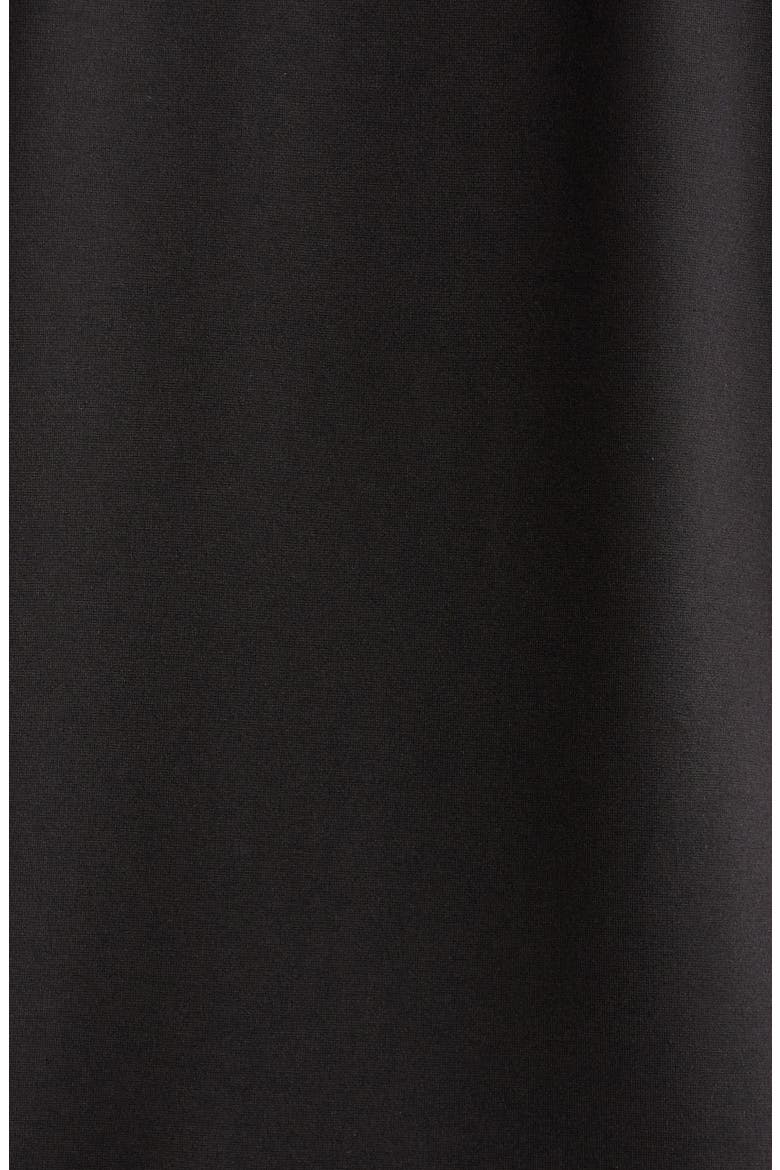 Ruffle Cuff Round Neck Top, Alternate, color, ANNE BLACK