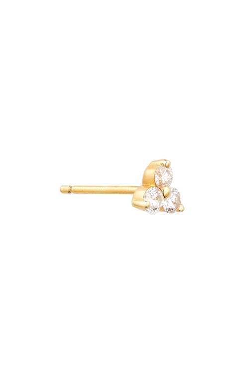 MARIA TASH MARIA TASH DIAMOND TRINITY THREADED STUD EARRING 