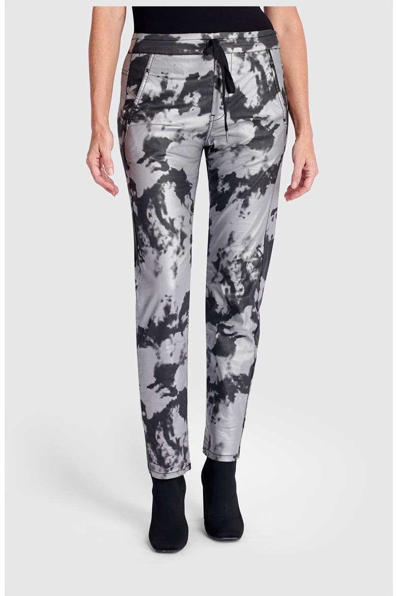 Splatter Iconic Stretch Jeans, Main, color, Fog