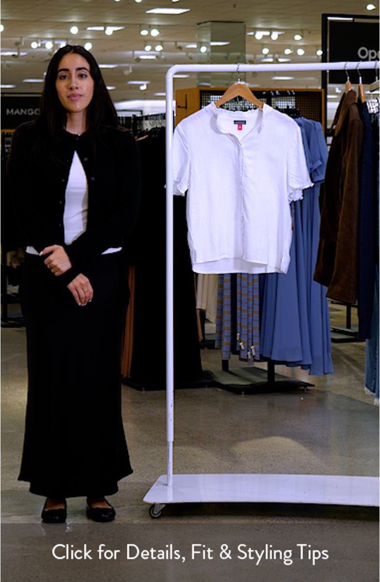 Ruffle Button-Up Shirt, sales video thumbnail