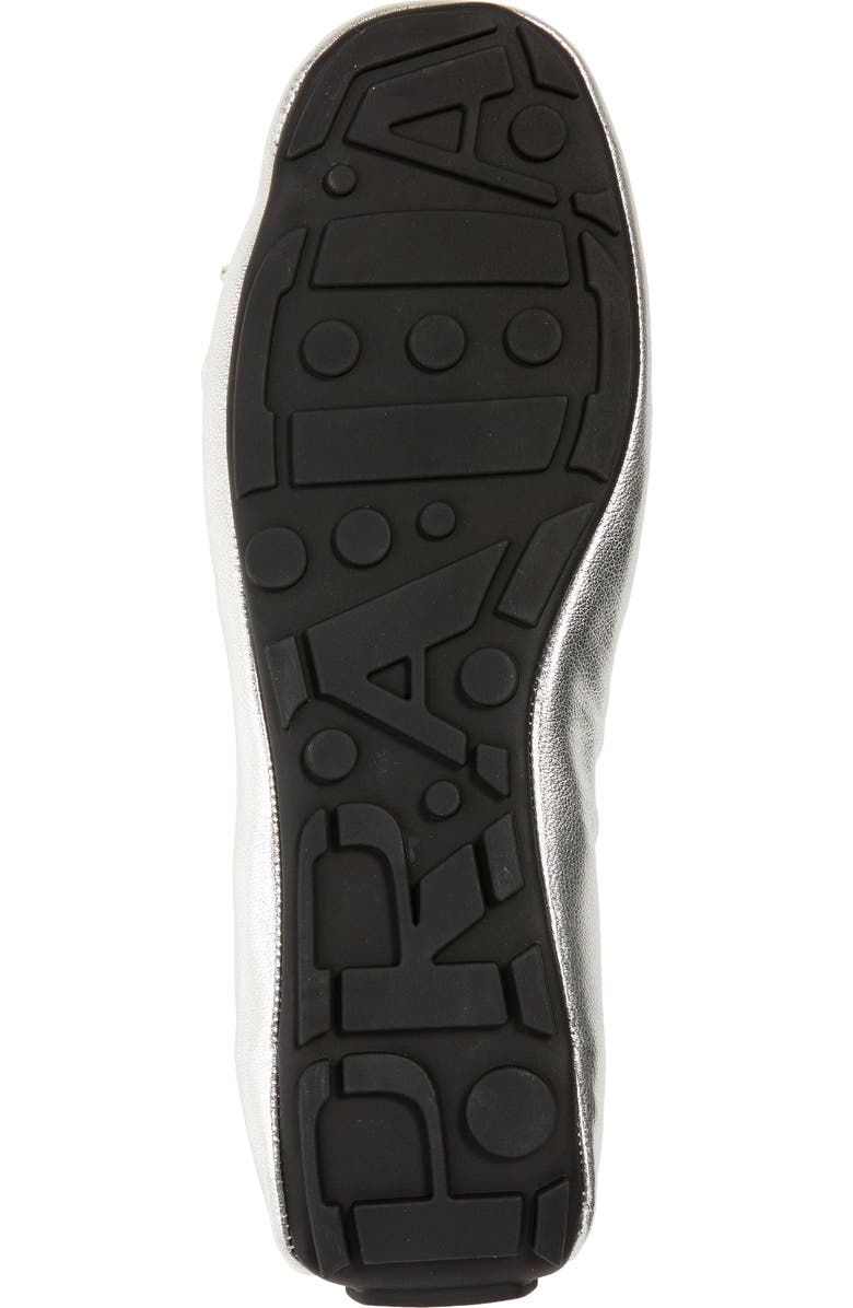 Prada Metallic Ballet Flat, Alternate, color,