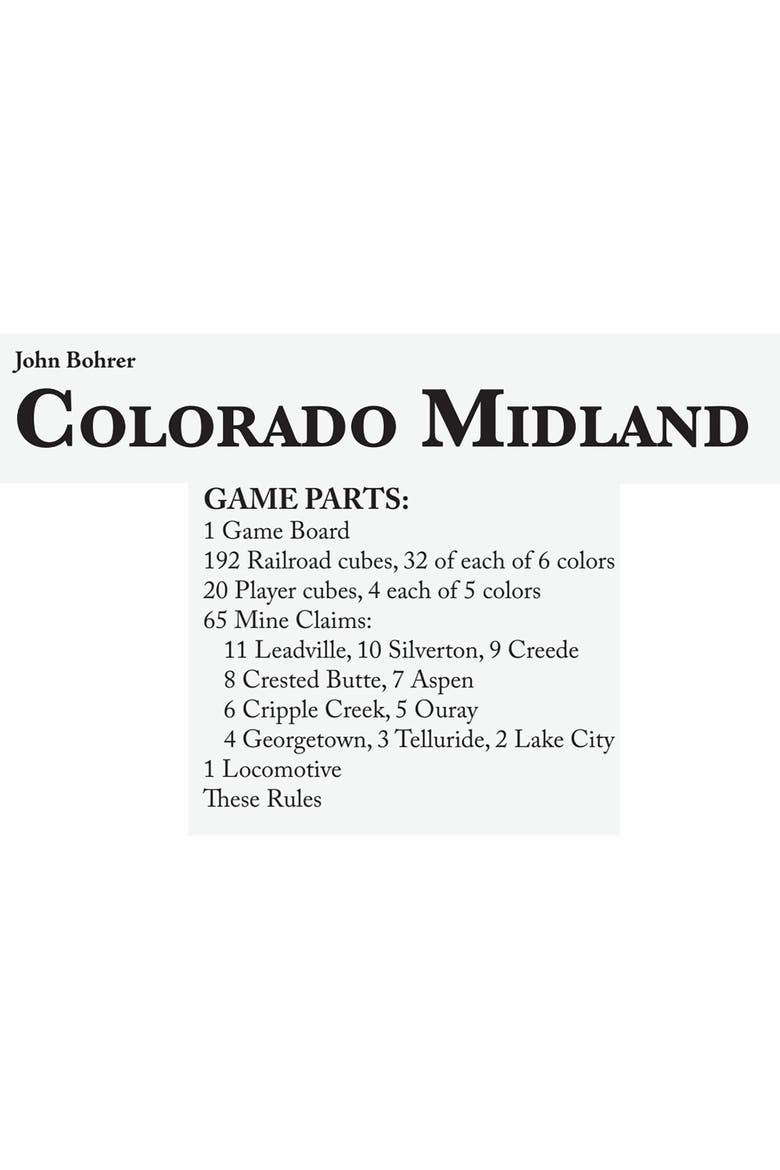 Colorado Midland Strategy Train Board Game, Ages 12+, Alternate, color, Multicolored