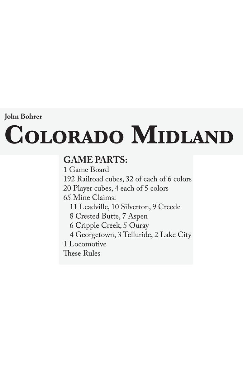 Rio Grande Games Colorado Midland Strategy Train Board Game, Ages 12+, Alternate, color, Multicolored