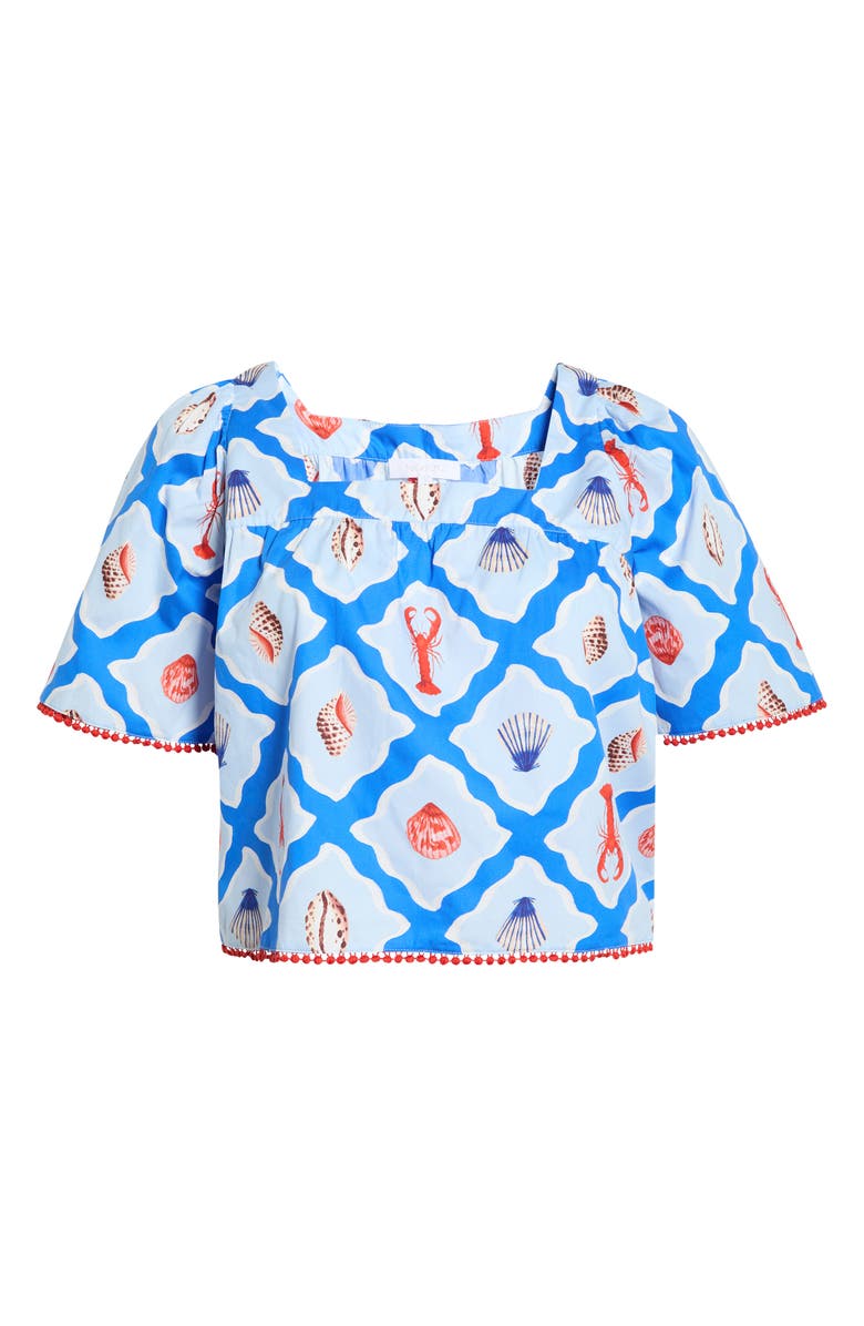 SUGARLIPS Lobster Bay Bell Sleeve Top, Main, color, 