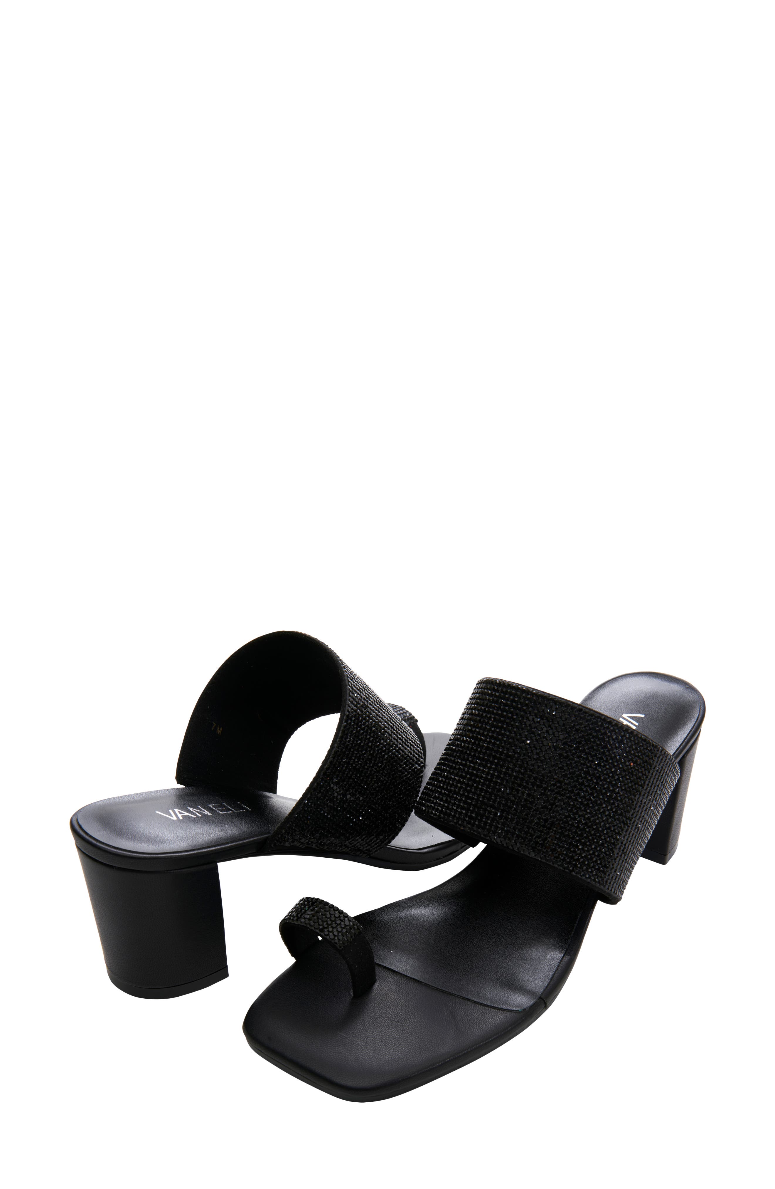 VANELi Moos Rhinestone Toe Loop Sandal, Alternate, color, 