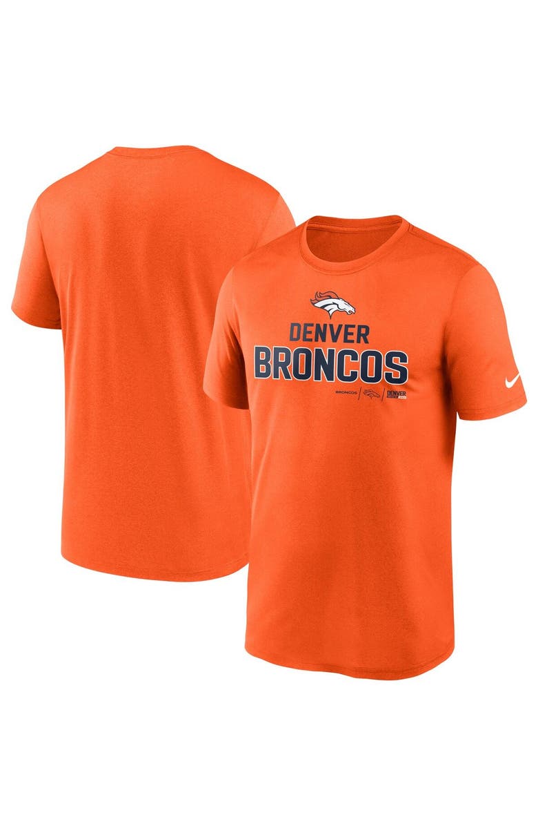 Nike Men's Nike Orange Denver Broncos Legend Community Performance T-Shirt, Alternate, color, 