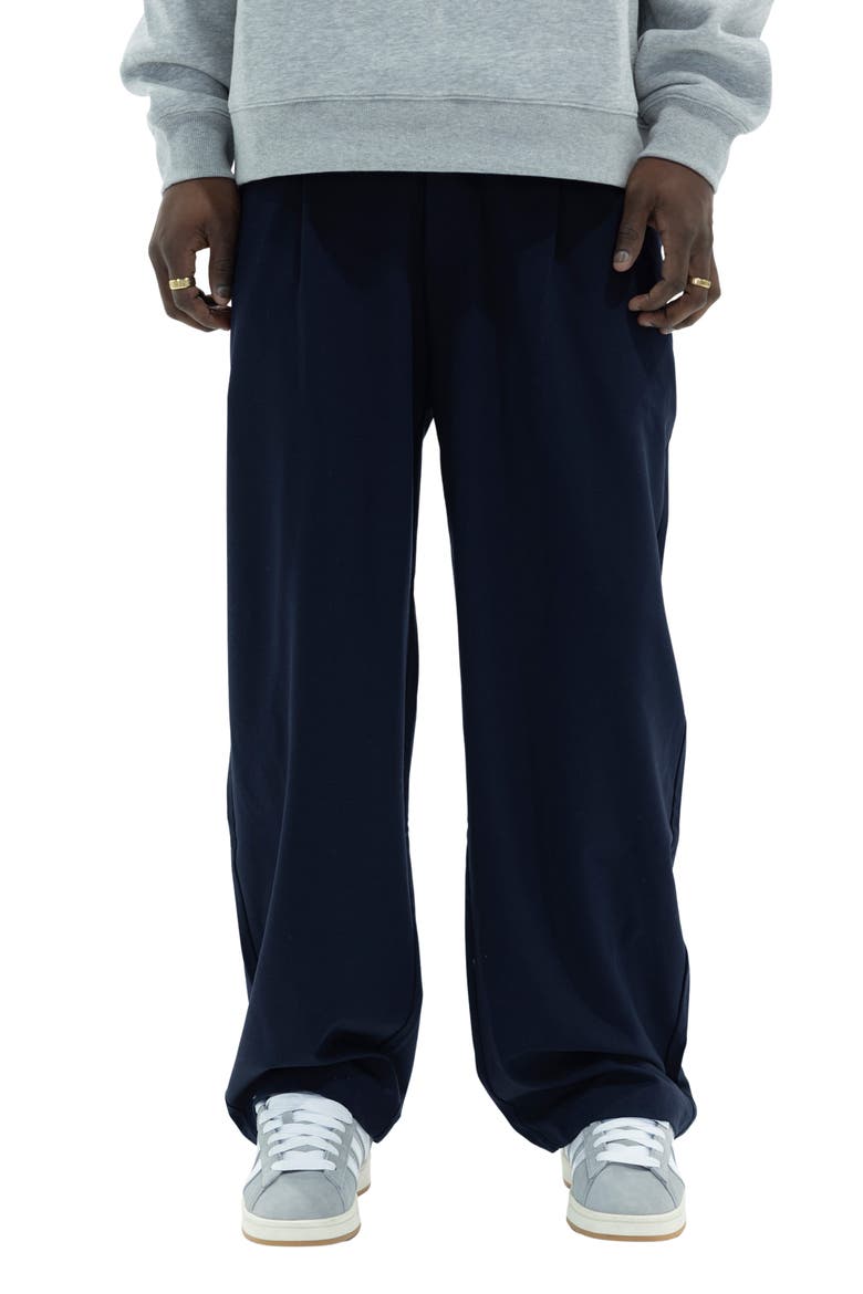Pleated Slacks, Main, color, NAVY