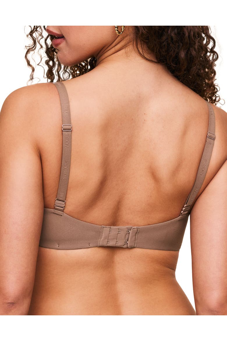 Valory Contour Plunge Bra, Alternate, color, Medium beige