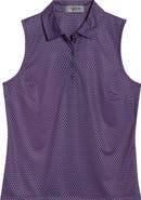 G/FORE Geo 2 Silky Tech Performance Sleeveless Golf Polo