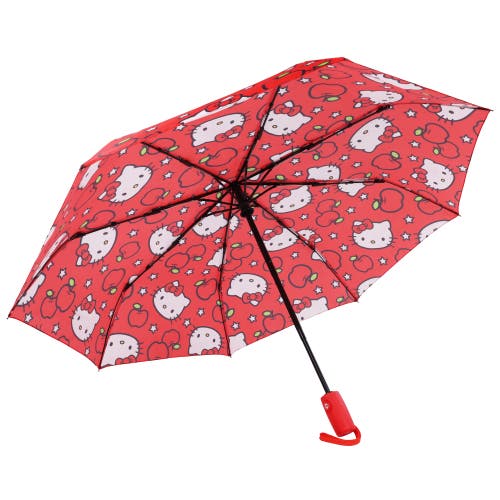 Sanrio Hello Kitty Apples Allover Print Umbrella In Red