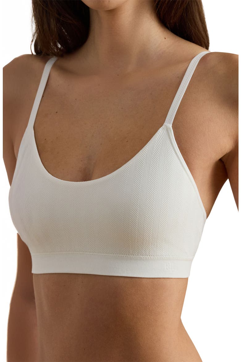 Seamless Bralette, Alternate, color, IVORY