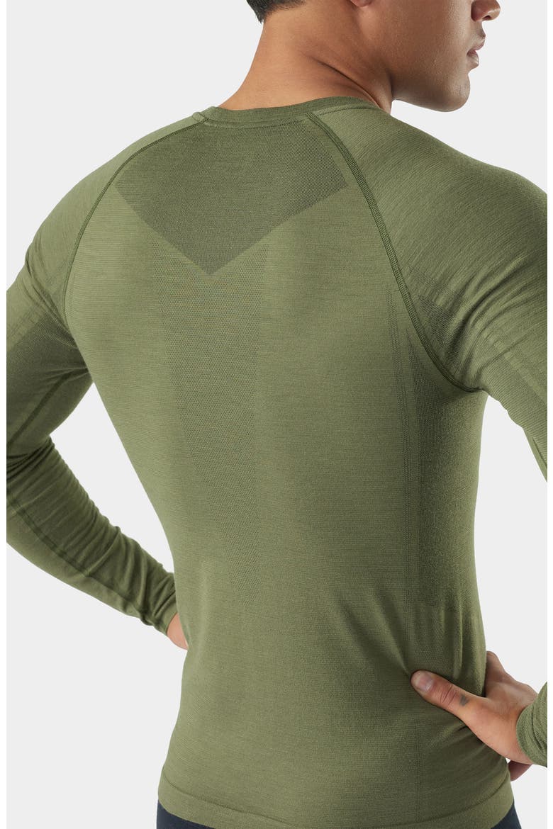 Intraknit™ All-Season Merino Base Layer Long Sleeve Crewneck T-Shirt, Alternate, color, WINTER MOSS
