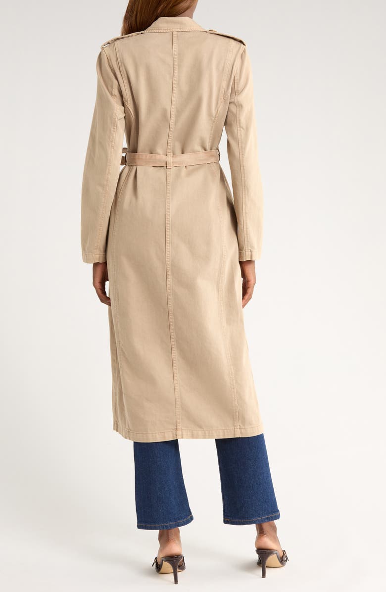 L'AGENCE Zavia Trench Coat, Alternate, color, Dark Cappuccino