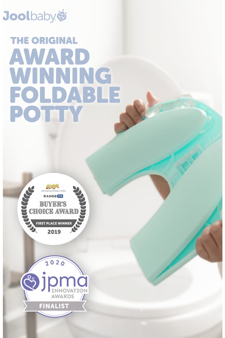 Folding Travel Potty Training Seat, Alternate, color, Aqua