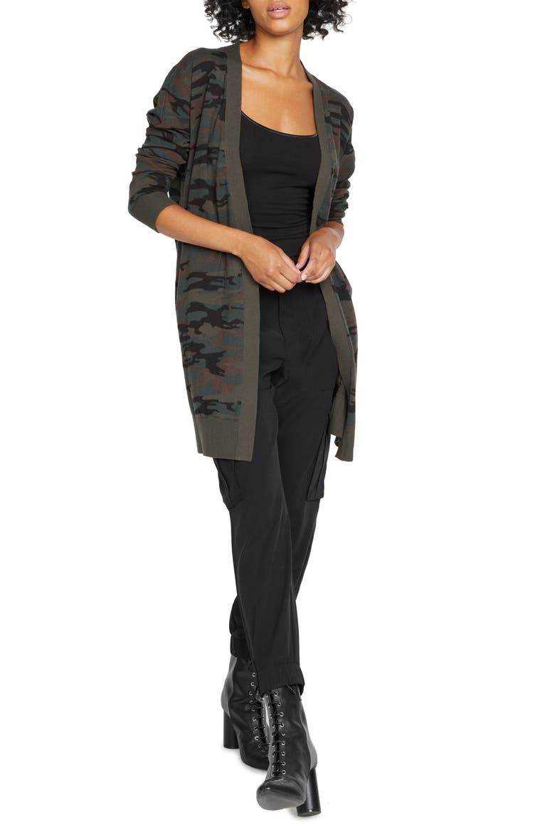 Play Open Front Cardigan, Alternate, color, FOREST CAMO